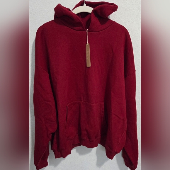 SKIMS NWT Cotton Fleece Classic Hoodie Size 2X/ color Brick - Picture 4 of 4